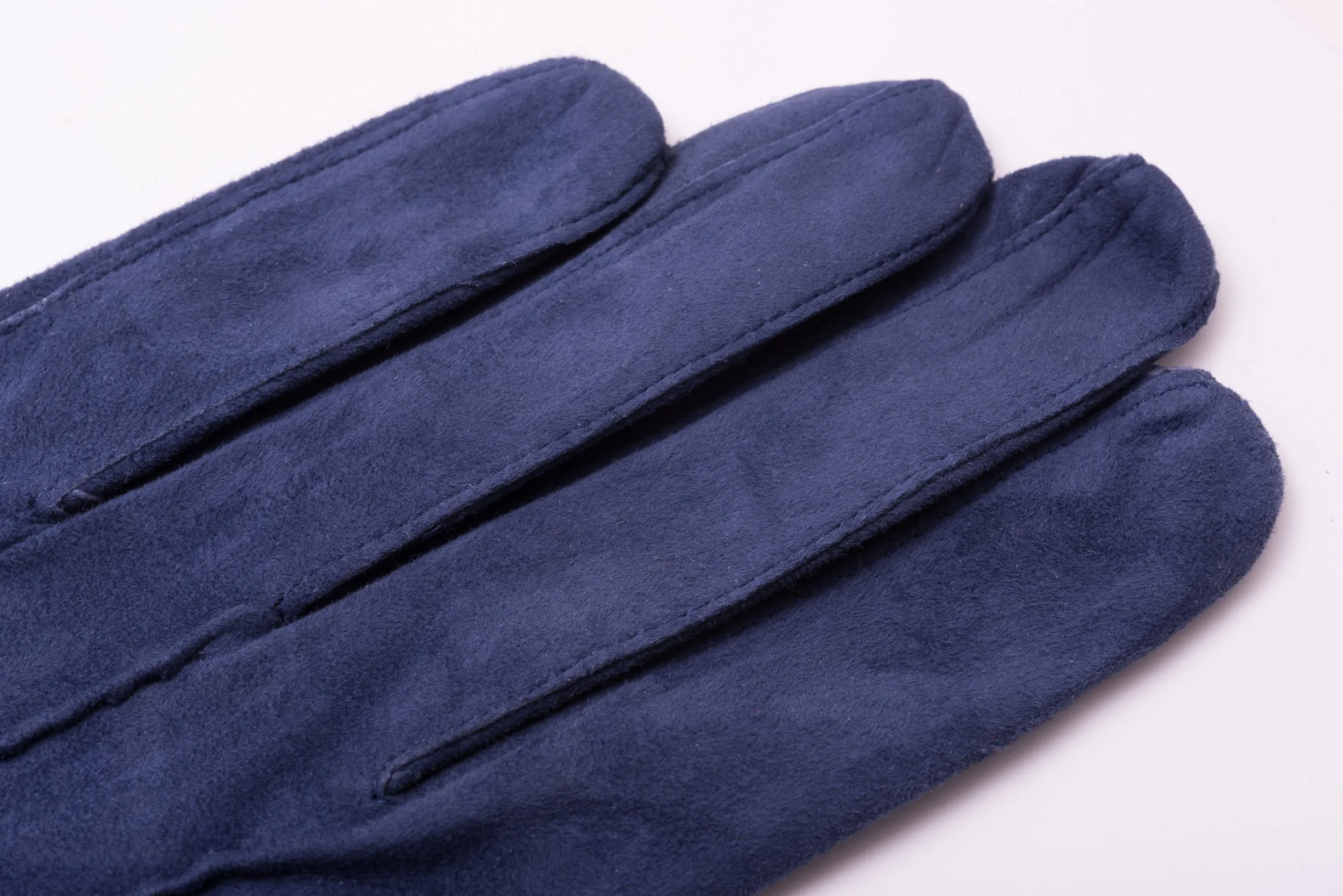 Navy Unlined Lamb Suede Gloves