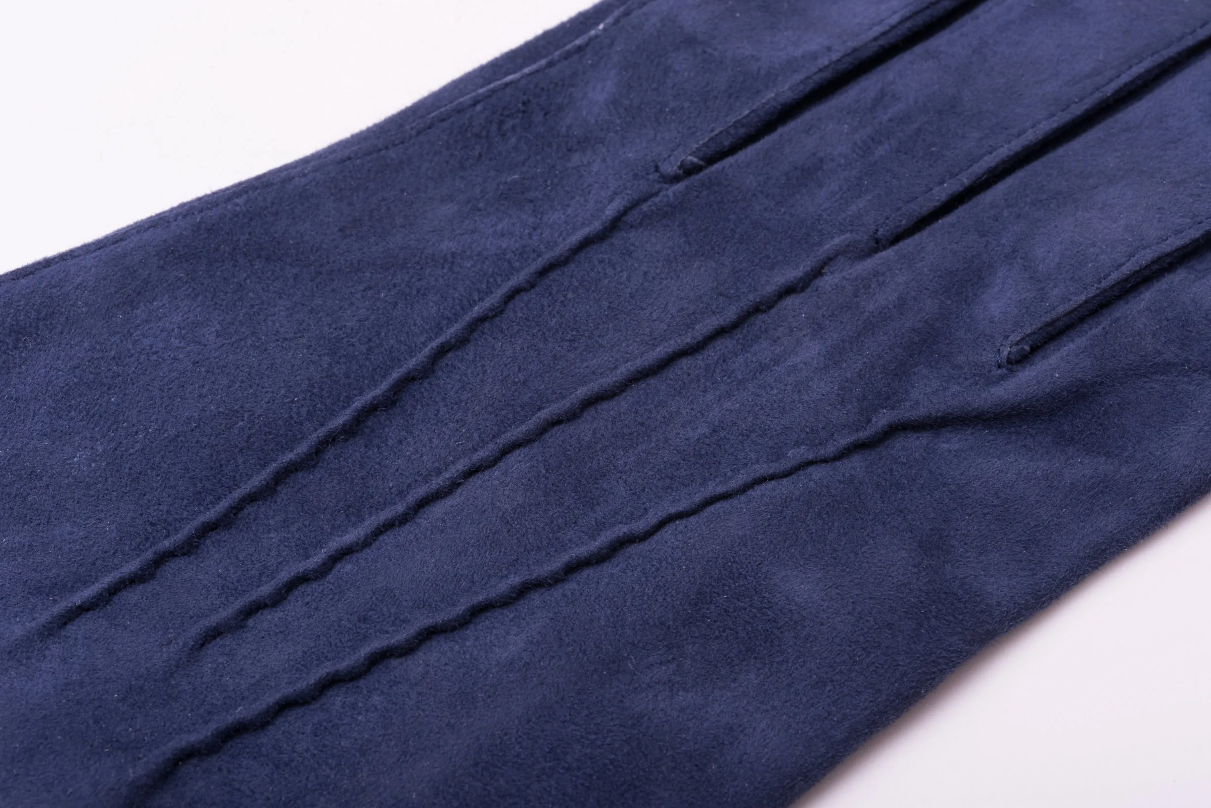 Navy Unlined Lamb Suede Gloves