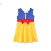 New baby girls princess dress summer cartoon Children Bow princess dresses Kids Clothing C2152