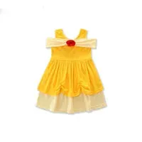 New baby girls princess dress summer cartoon Children Bow princess dresses Kids Clothing C2152