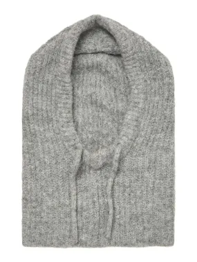 OBJMILU KNIT BALACLAVA | LIGHT GREY