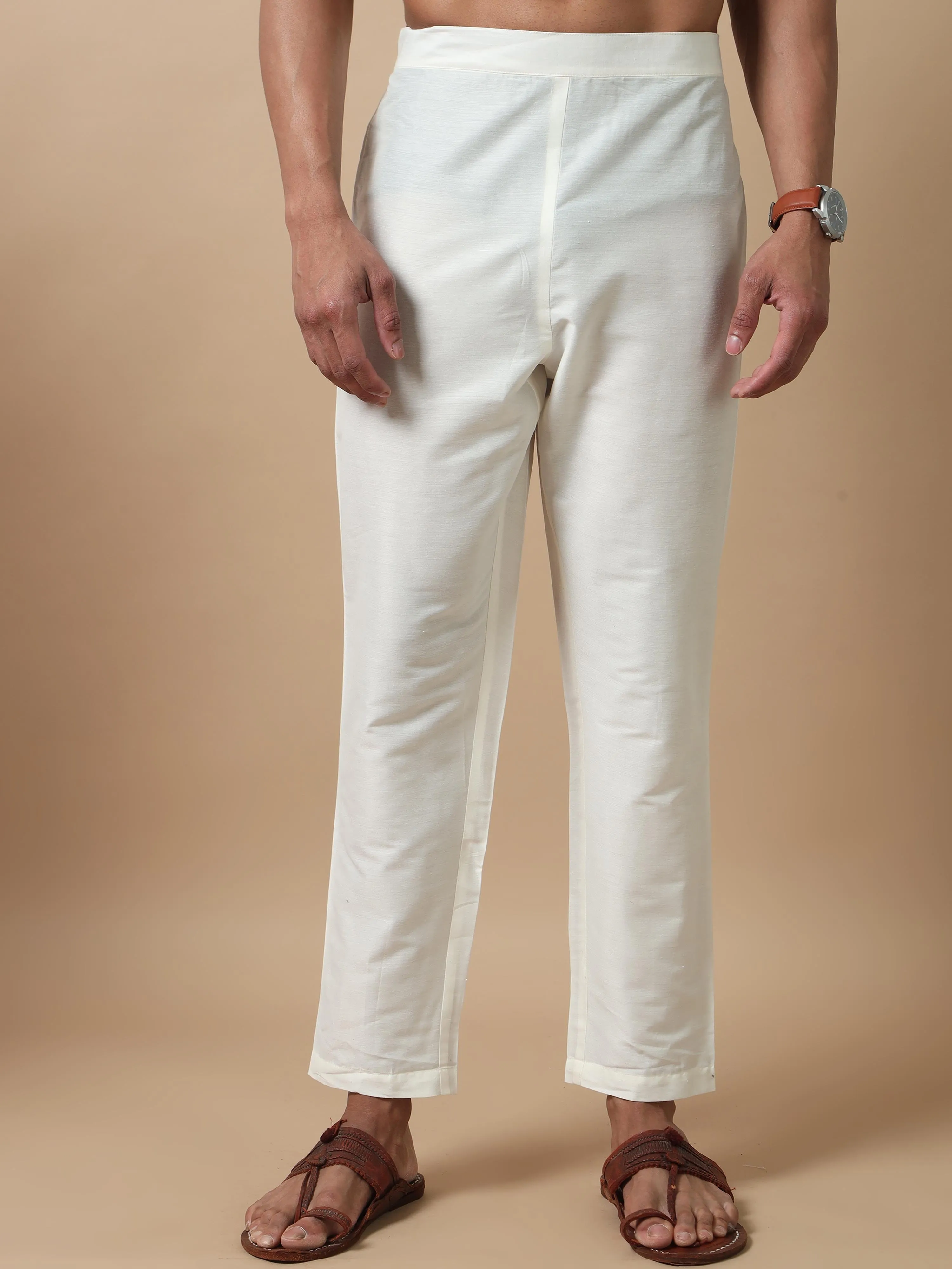 Off White Kurta Pants