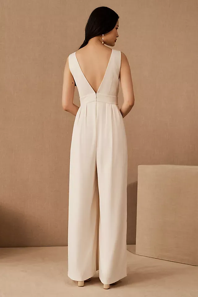 Petite White Smart Jumpsuit