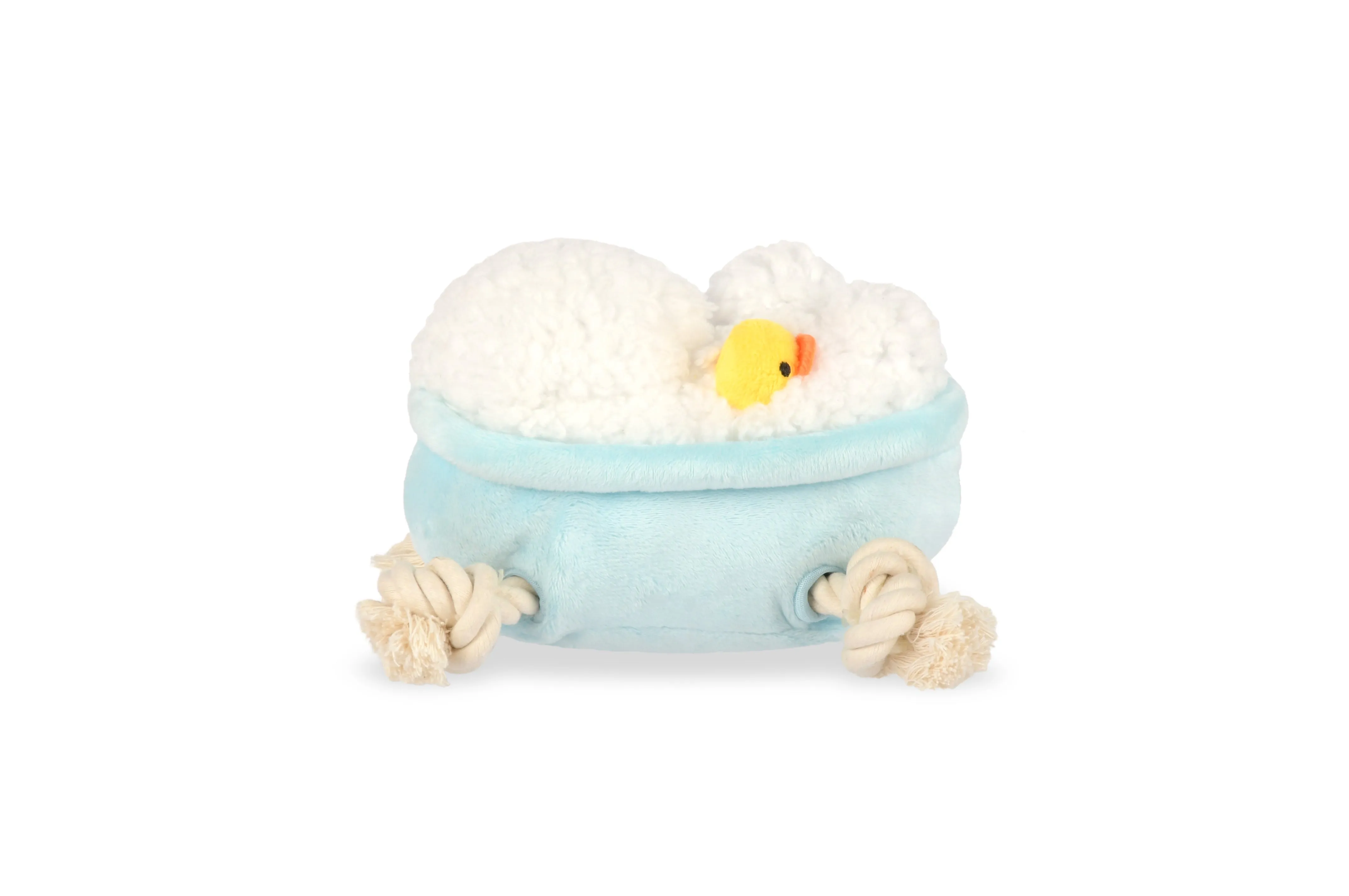 P.L.A.Y. Splish Splash Squeaky Plush Dog toys, Rub-a-dub Tub