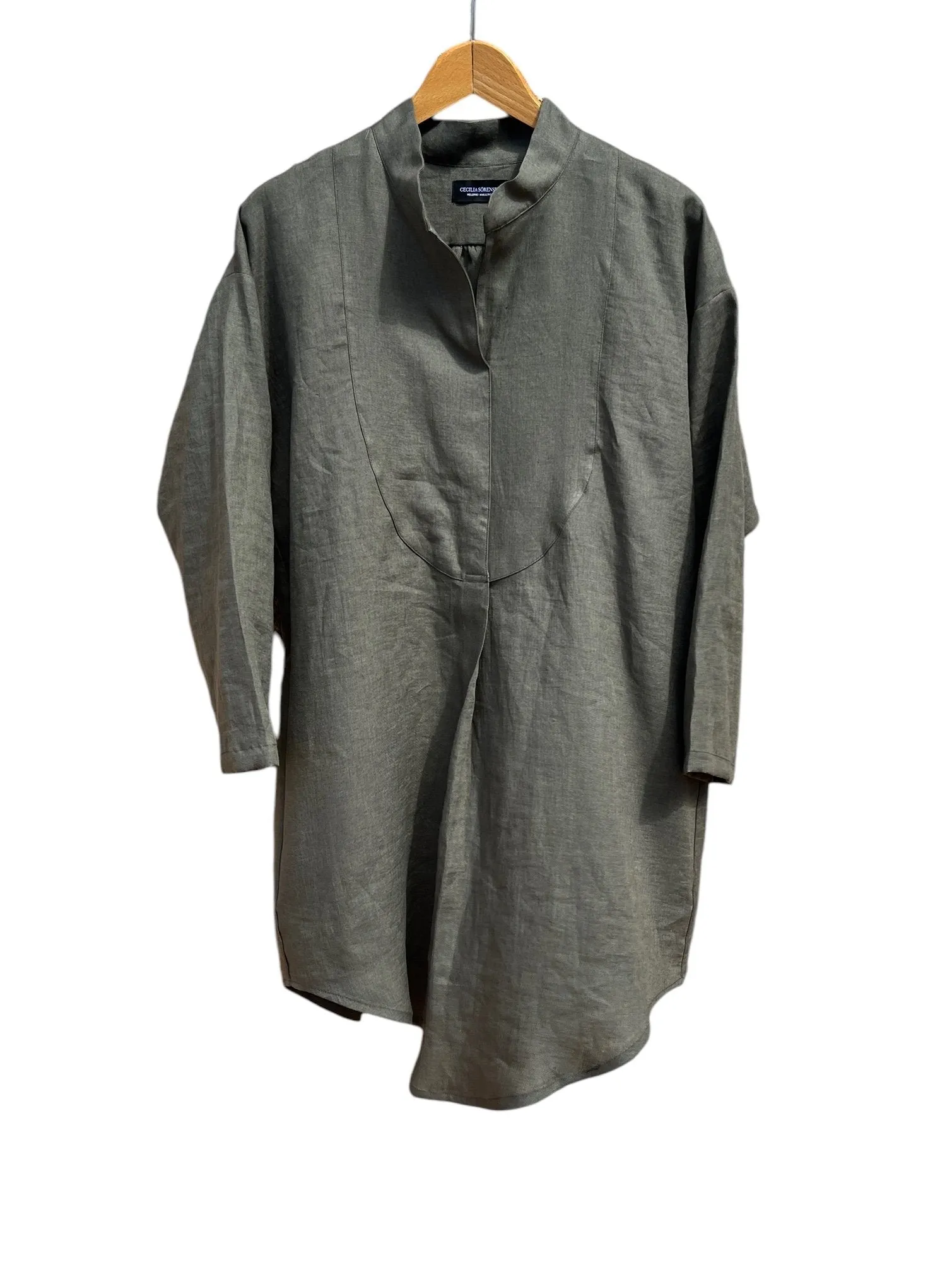 Polaris Linen Dress Green