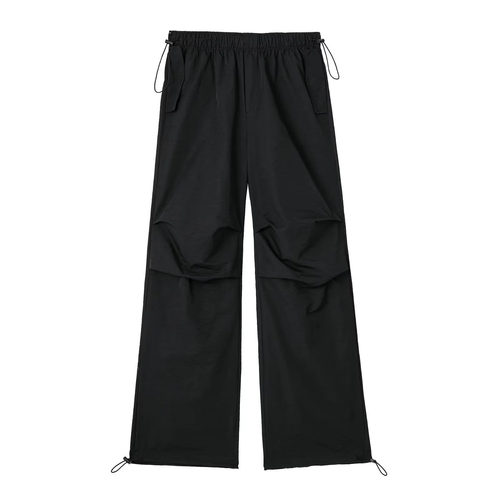 Pre Order:  Solid Color Pleated Drawstring Pants