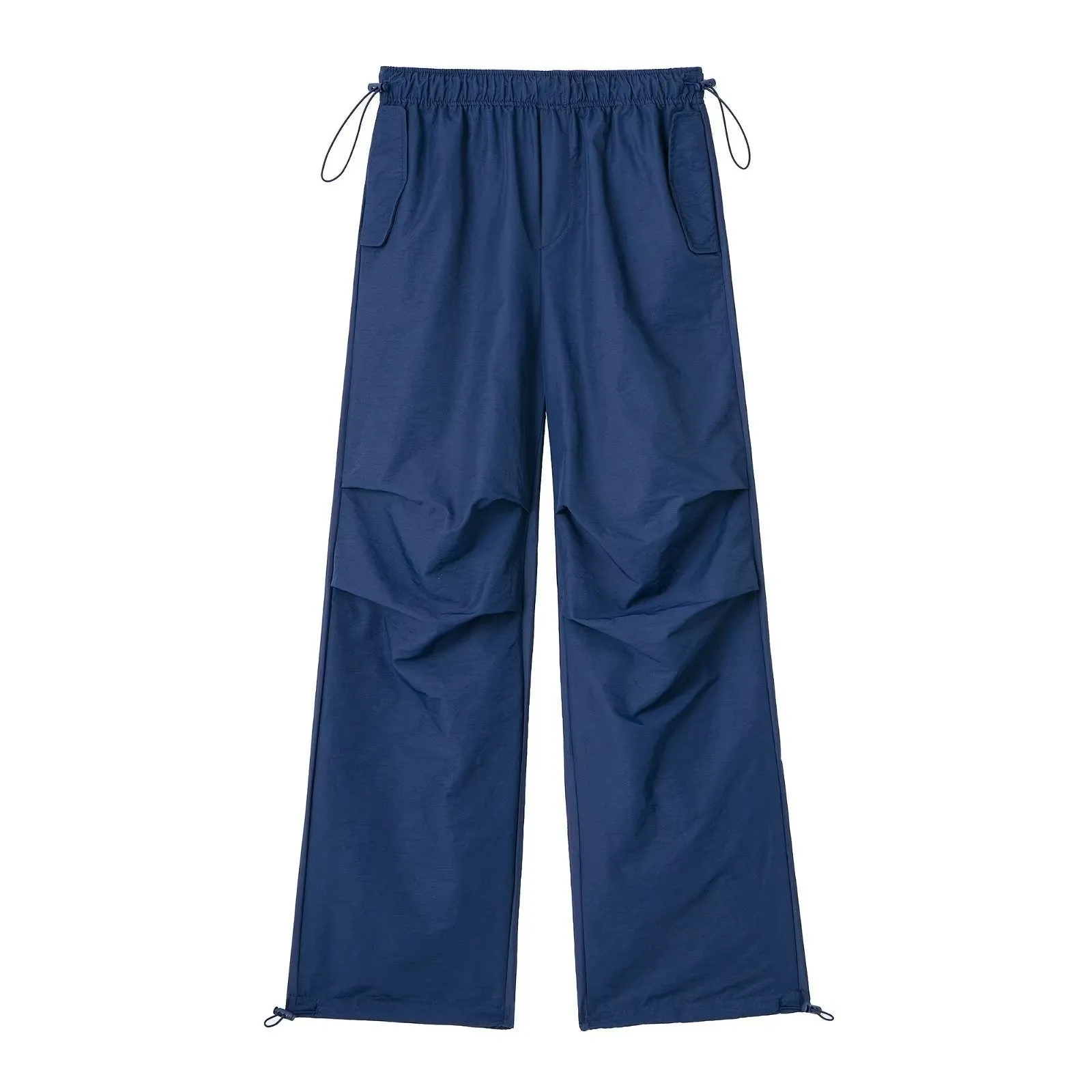 Pre Order:  Solid Color Pleated Drawstring Pants