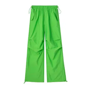 Pre Order:  Solid Color Pleated Drawstring Pants