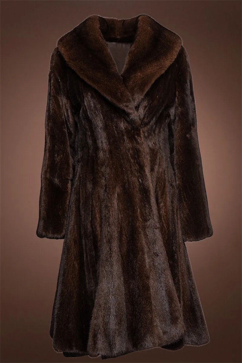 Princess Swing Mink Fur Coat