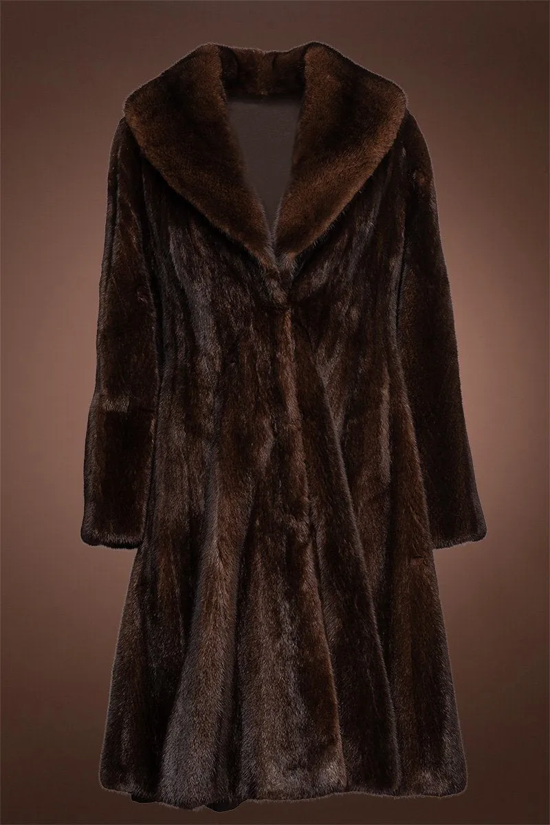 Princess Swing Mink Fur Coat