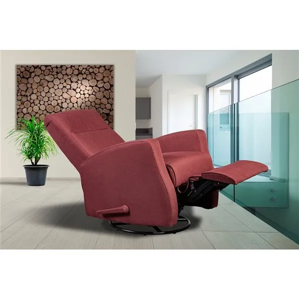 Red Swivel Glider Recliner