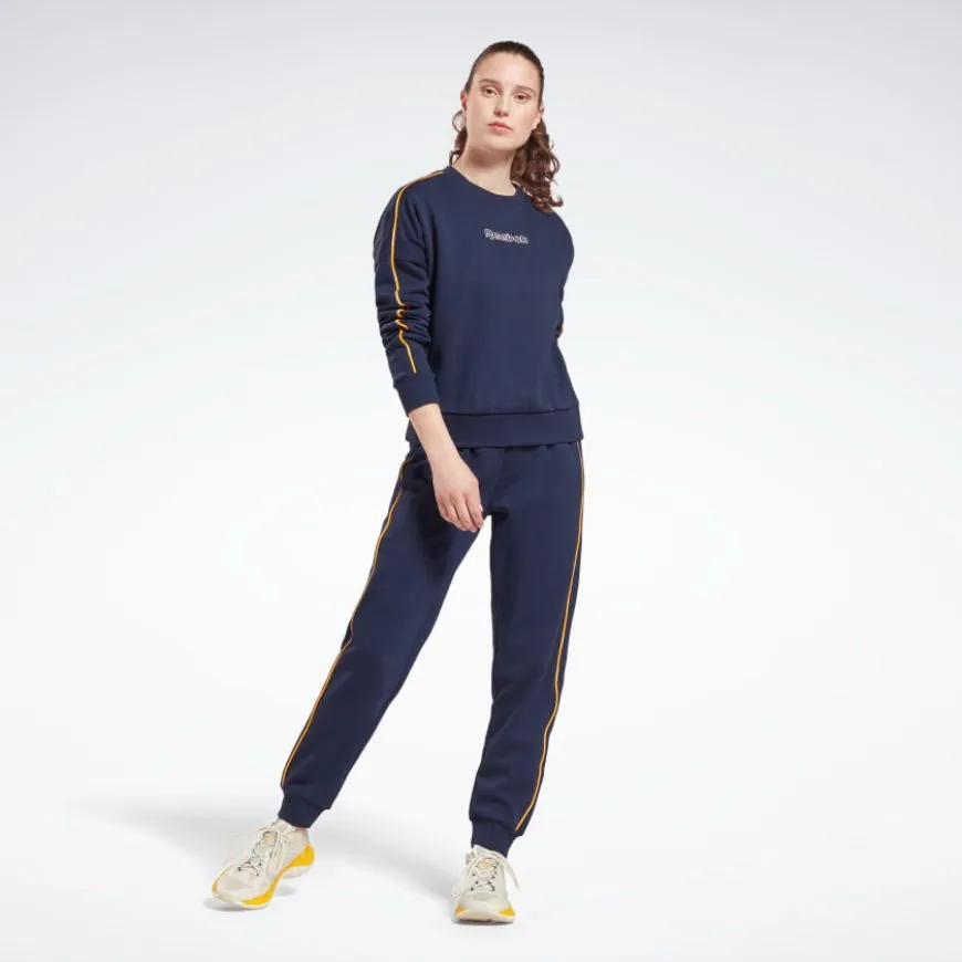 Reebok Piping Women Training Suit Vector Navy