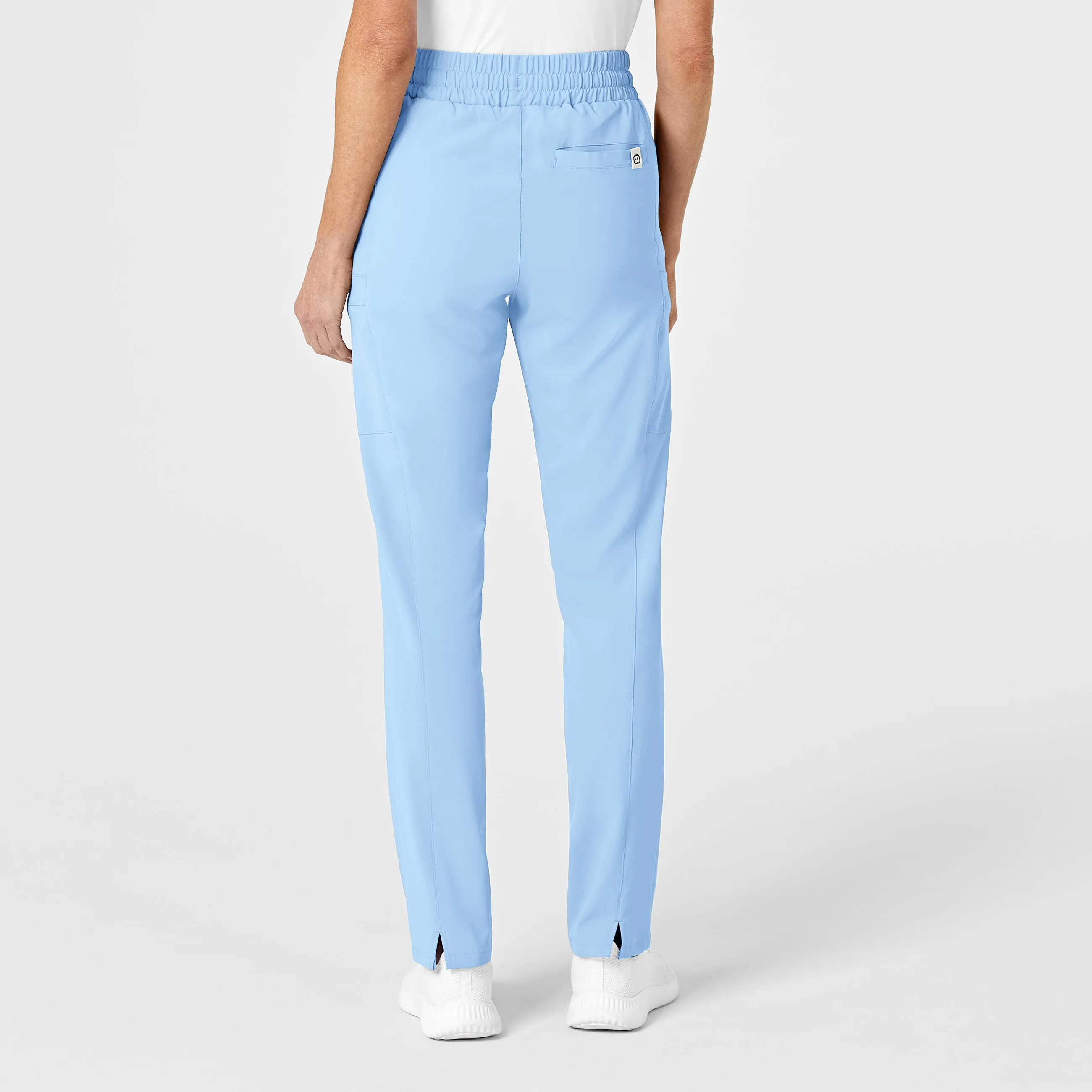 RENEW Women's High Waist Slim Leg Scrub Pant - Powder Blue