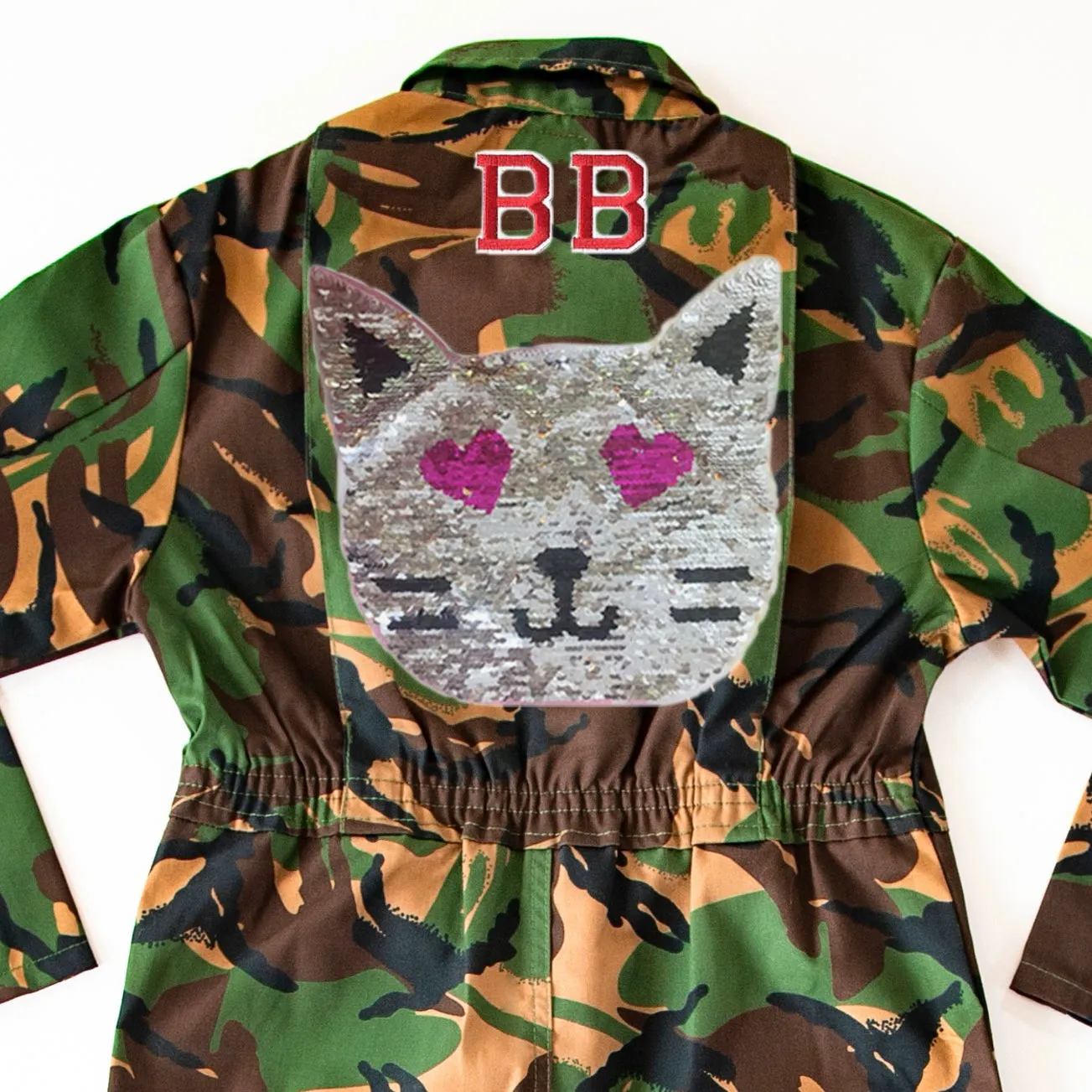 Reversible Sequin Cat Jumpsuit