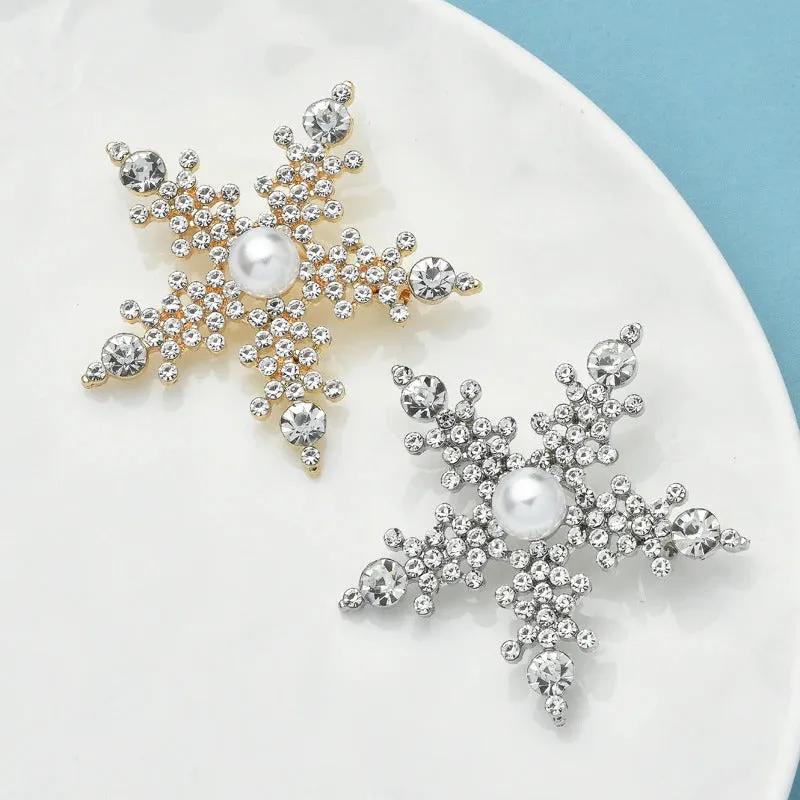 Rhinestone Bejeweled Star-shaped Fashion Brooch Pins