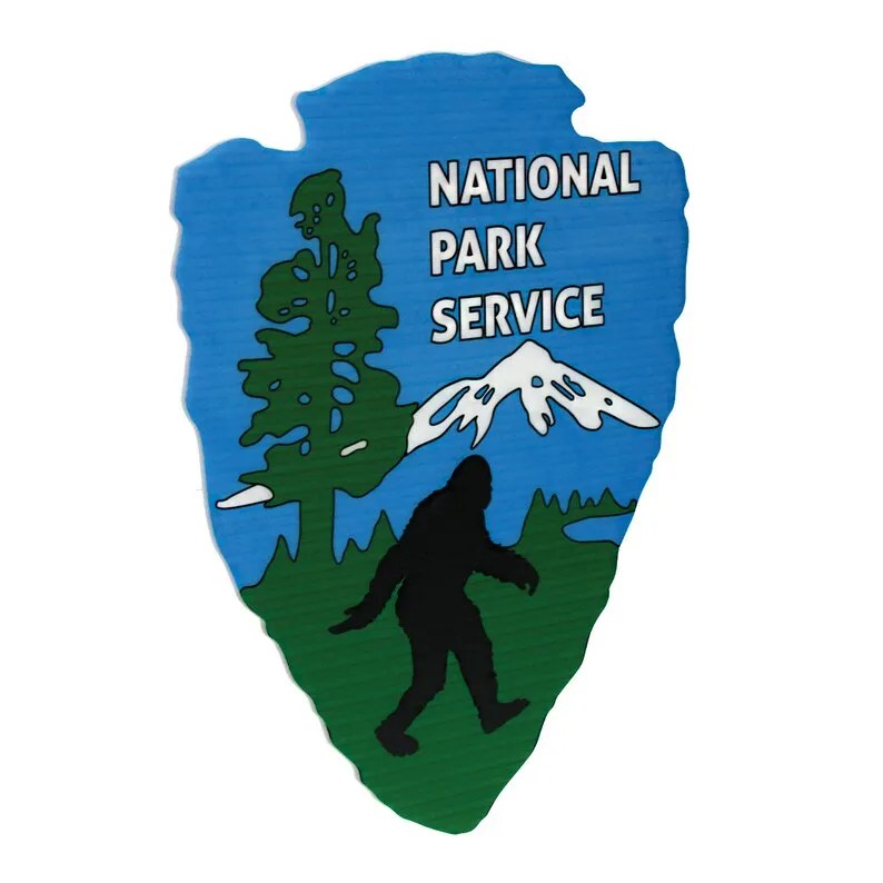 Sasquatch The Legend National Park Service Sign