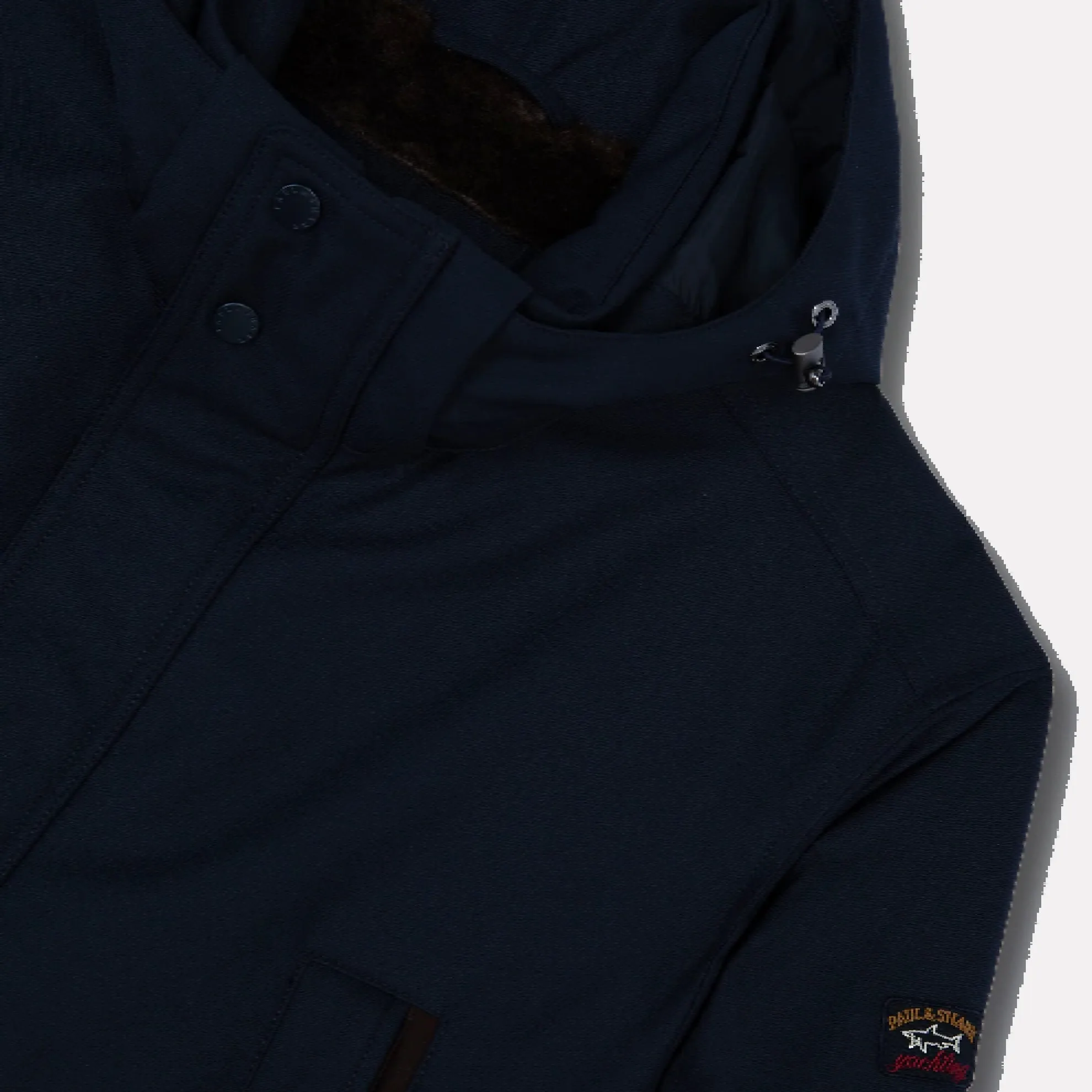 Save the Sea Typhoon Parka with Twill & Fur Lining / Navy