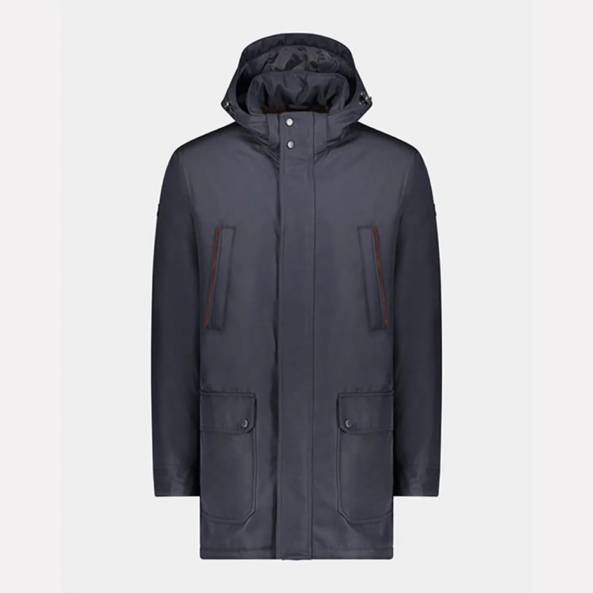 Save the Sea Typhoon Parka with Twill & Fur Lining / Navy