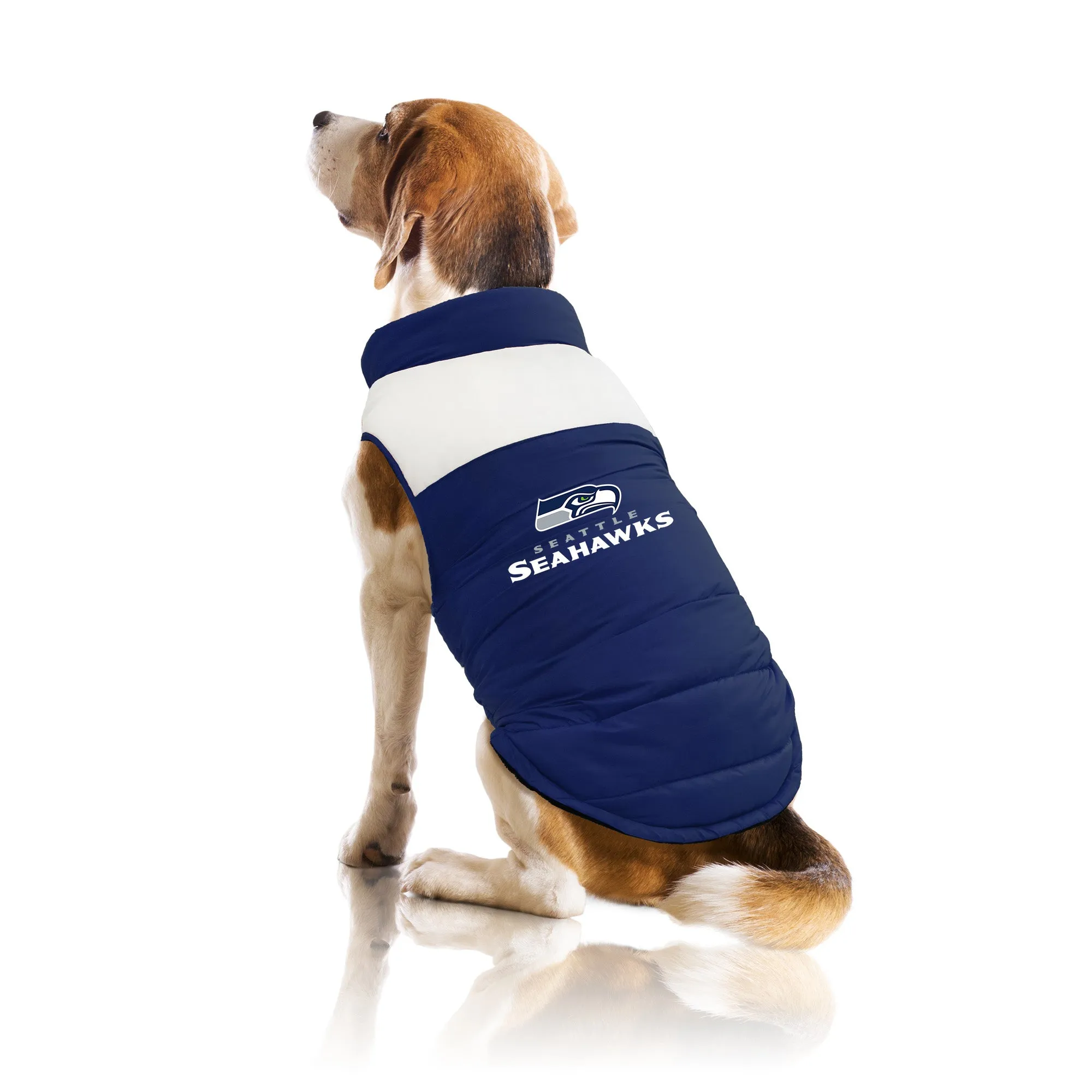 Seattle Seahawks Pet Parka Puff Vest