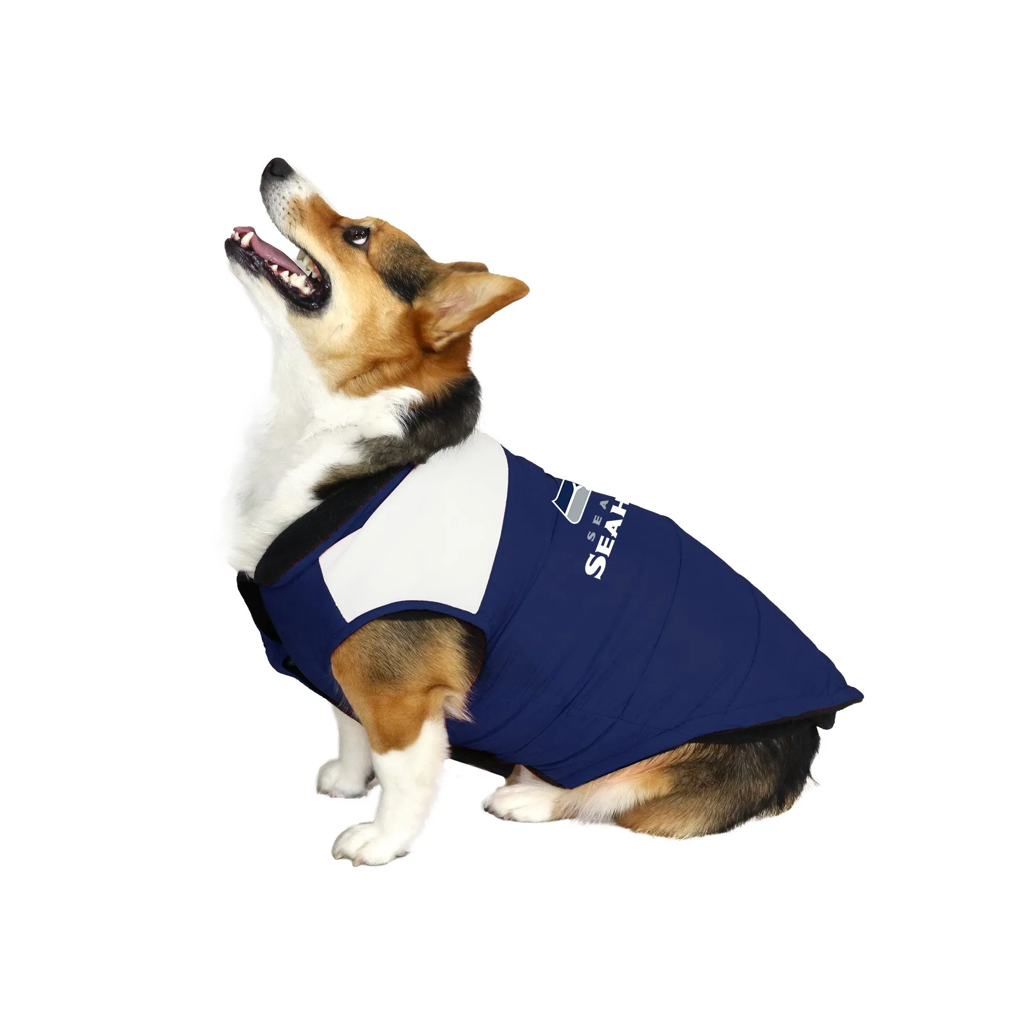 Seattle Seahawks Pet Parka Puff Vest