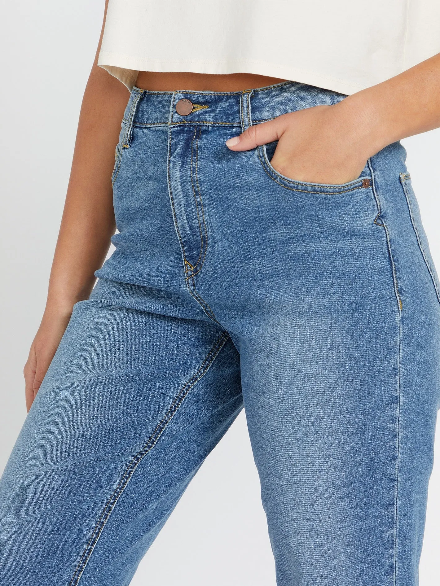 Stoned Straight Jeans - Jasper Blue