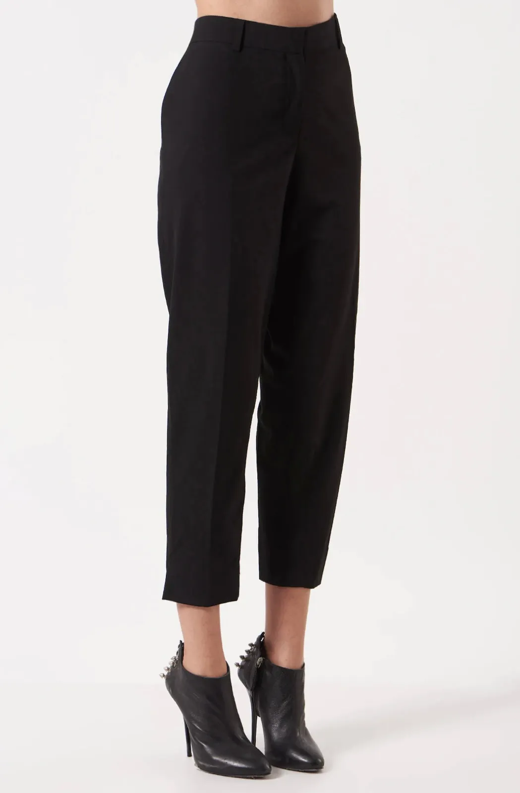 Straight Wide leg Women's Velvet Black pants