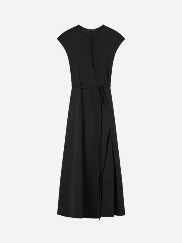 The Leigh Jersey Dress in Black