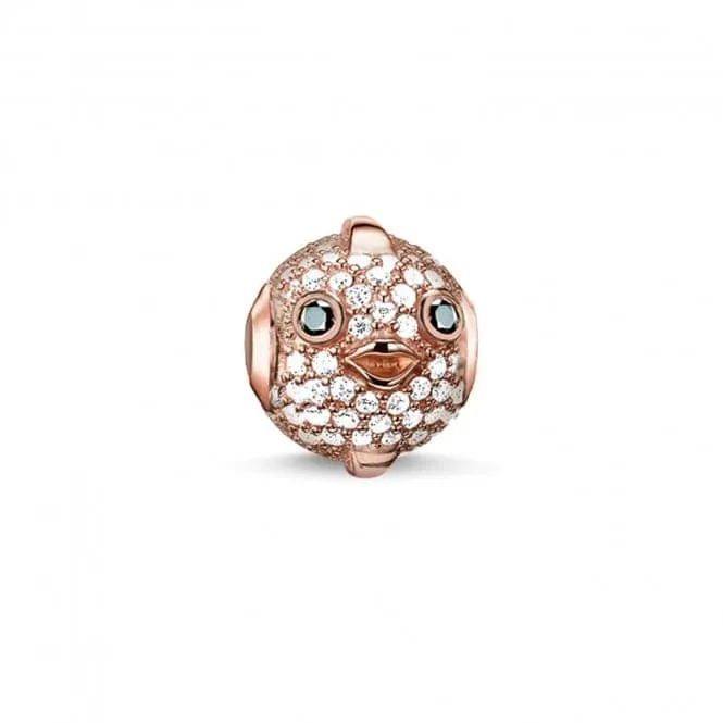 Thomas Sabo Rose Gold Zirconia Karma Bead K0148-416-14