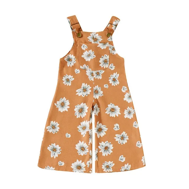 Toddler Girls Boho Overalls Playsuit - Daisy