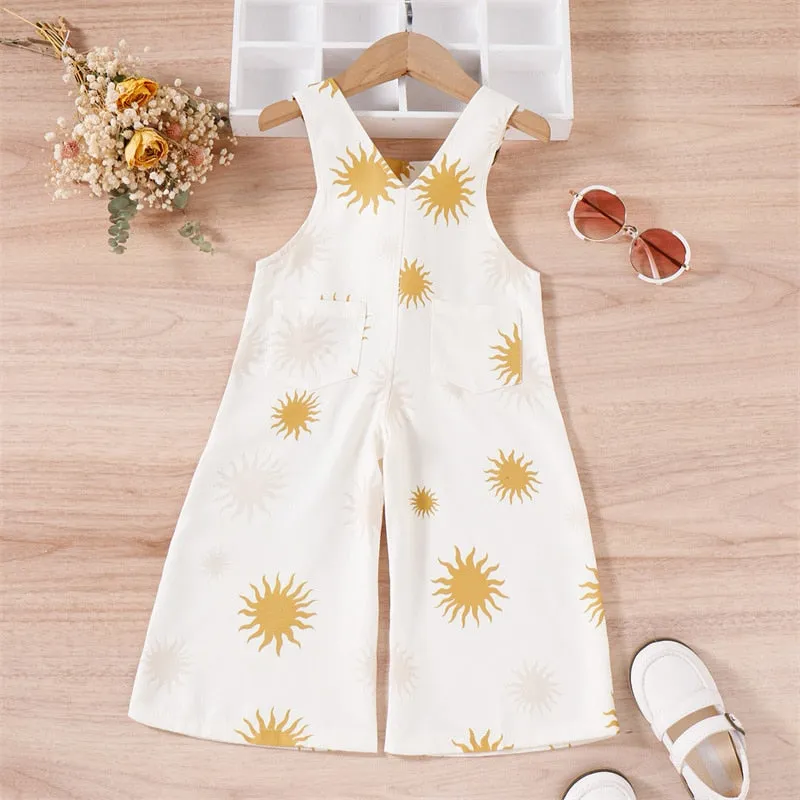 Toddler Girls Boho Overalls Playsuit - Daisy