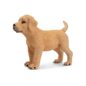 Toymany Mini Standing Yellow Labrador Retriever Puppy Figurine Toy