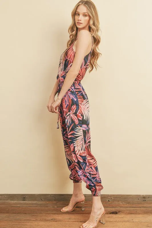 Tropical Jogger Jumpsuit