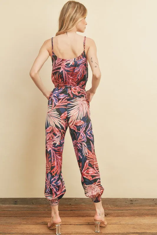 Tropical Jogger Jumpsuit