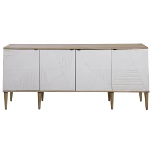 Uttermost Tightrope 4 Door Modern Sideboard Cabinet