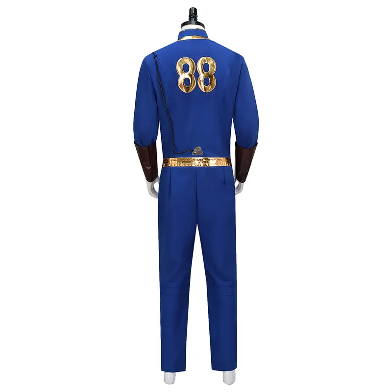 Vault 88 Jumpsuit Fallout Vault Dweller Suit Vault Shelter Cosplay Costume Blue Jumpsuit