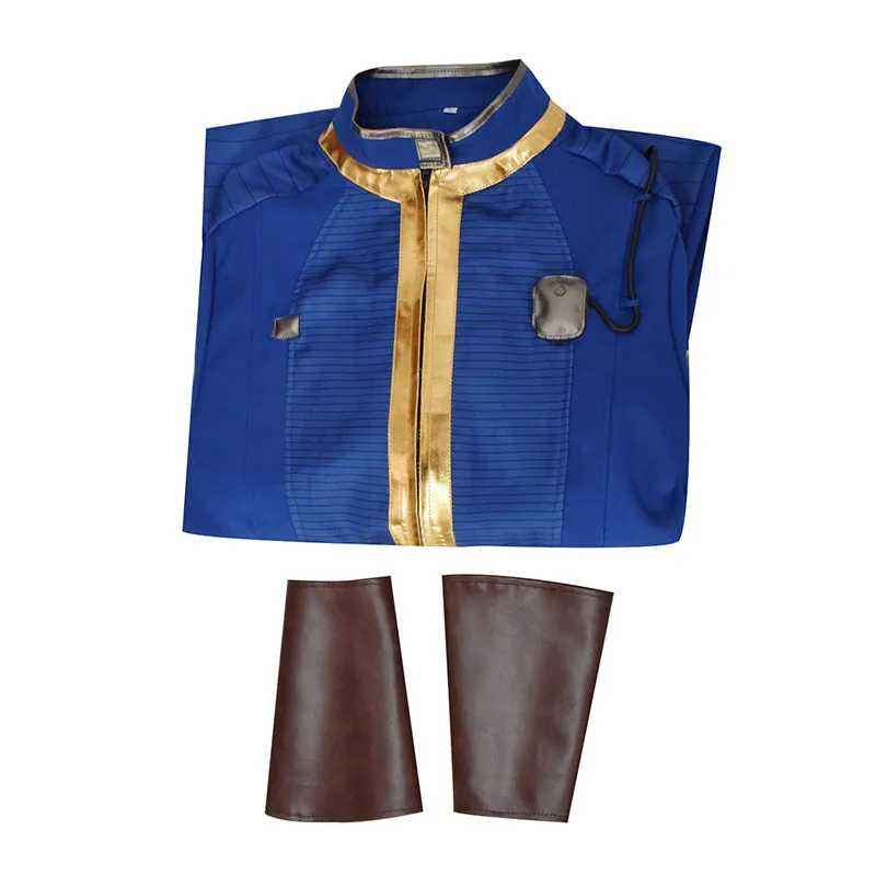 Vault 88 Jumpsuit Fallout Vault Dweller Suit Vault Shelter Cosplay Costume Blue Jumpsuit