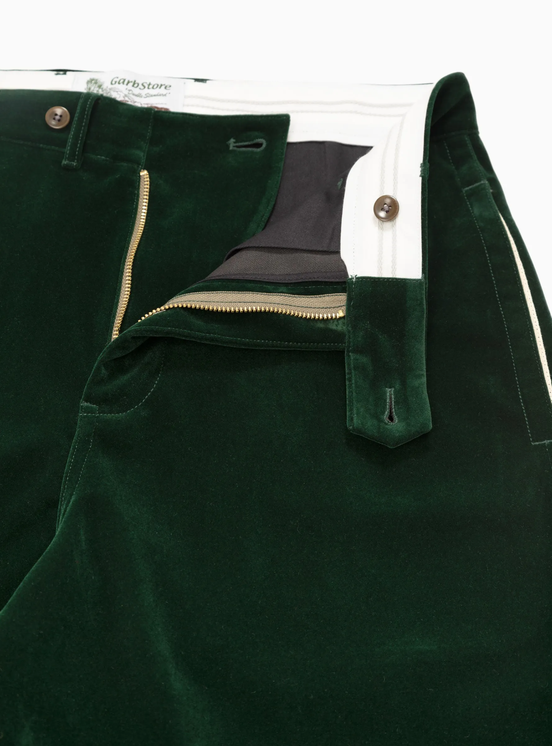 Velvet Manager Pants Bottle Green