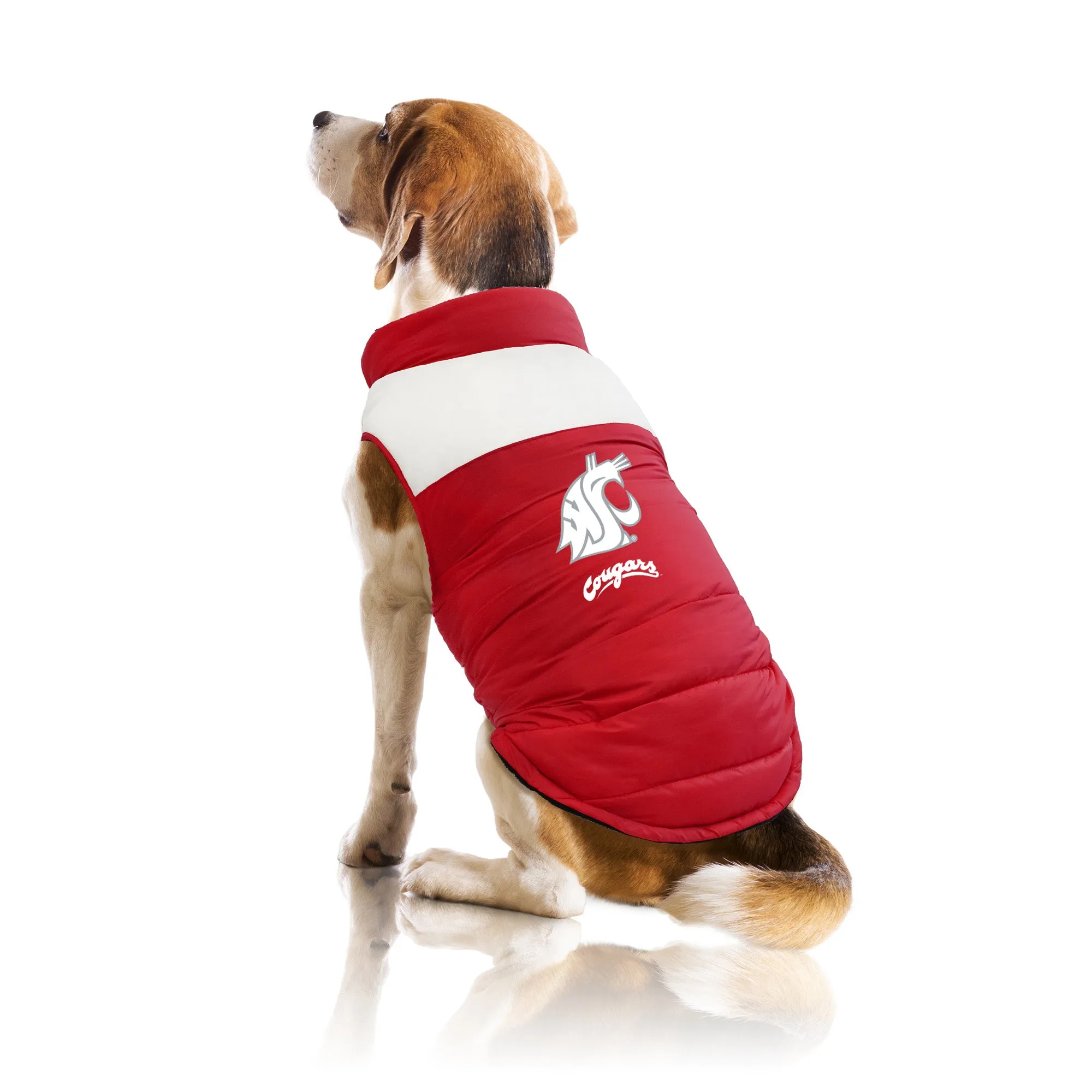 Washington State University Pet Parka Puff Vest