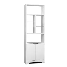 White Display Cabinet Shelves Shelf Unit Cupboard Storage Space