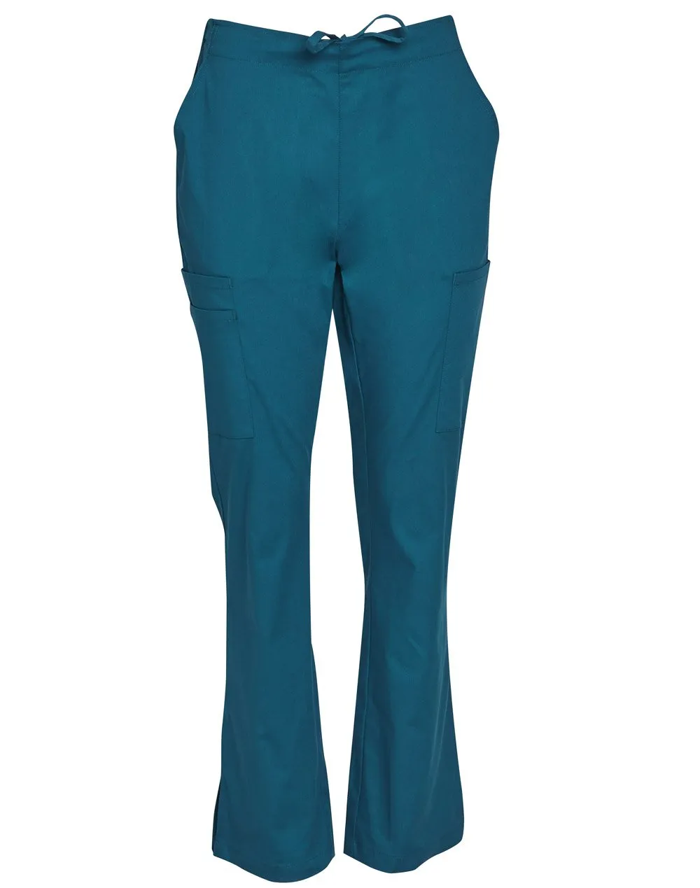 Winning Spirit Ladies Semi-elastic Waist Tie Solid Colour Scrub Pants (M9720)