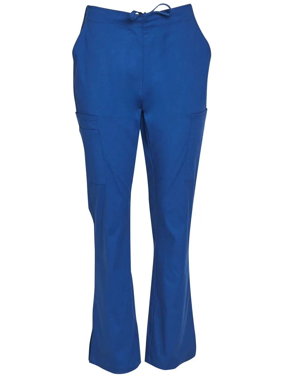 Winning Spirit Ladies Semi-elastic Waist Tie Solid Colour Scrub Pants (M9720)