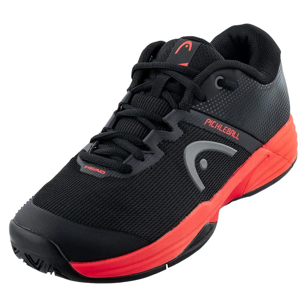 Women's Revolt Evo 2.0 Pickleball Shoes Black and Fiery Coral