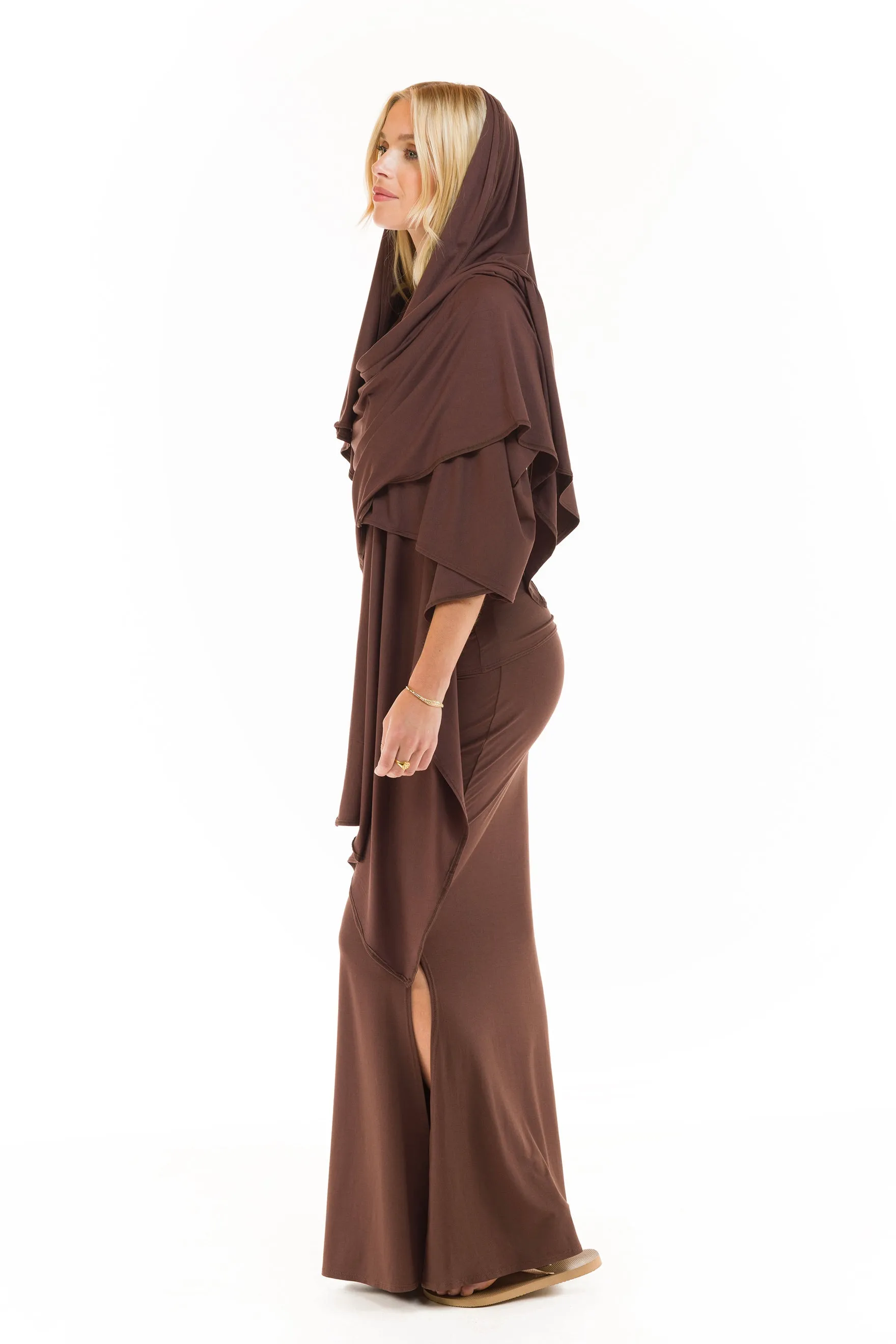 WRAP TOP BROWN