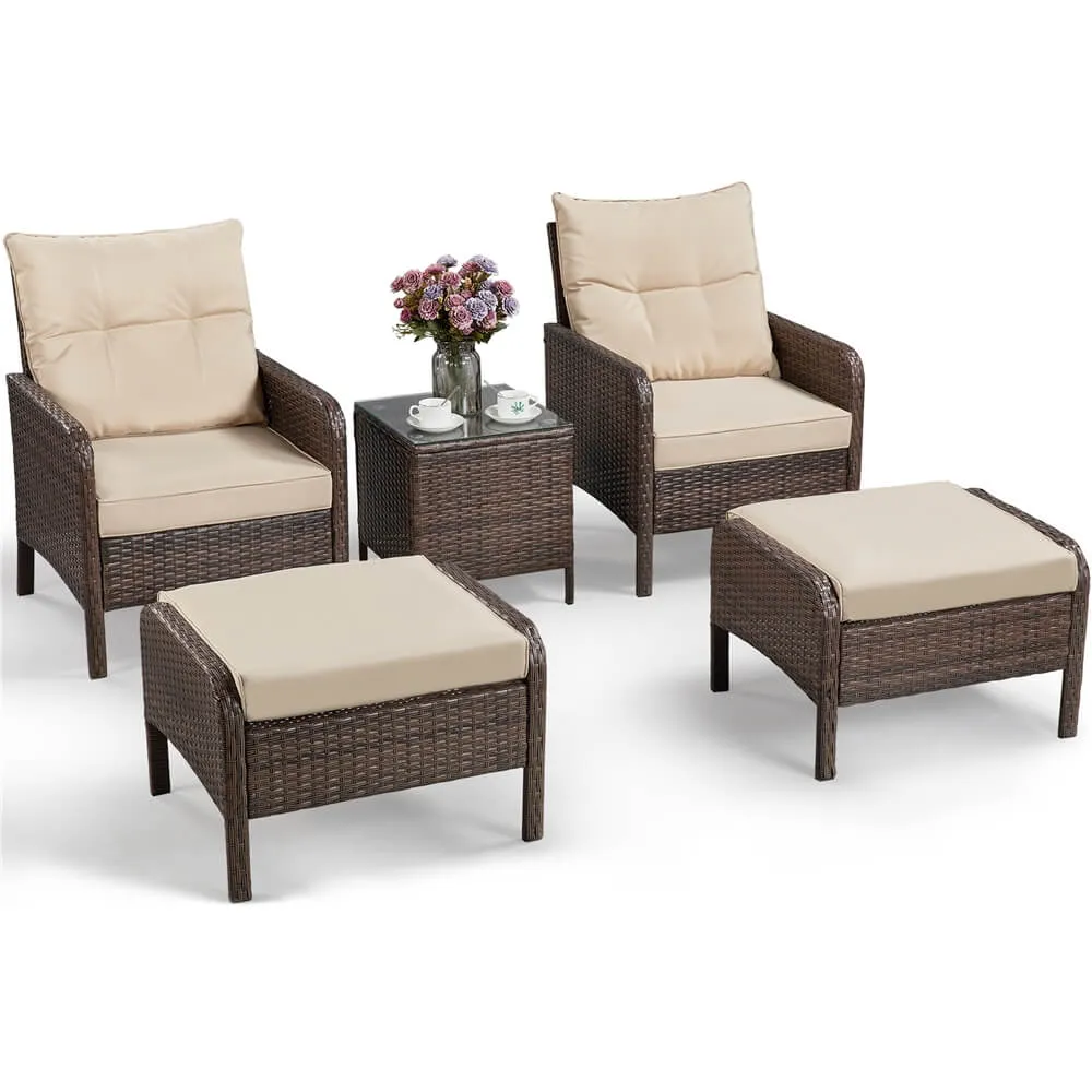 Yaheetech 5-Piece Outdoor Conversation Set