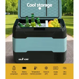 z 50L Portable Fridge Freezer Fridges Cooler Camping 12V/24V/240V Caravan